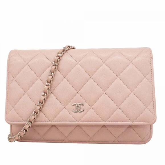 CHANEL Handbags - CHANEL Pink Caviar Leather Wallet